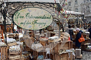 Easter market in Vienna Austria