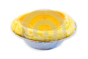 Egg Tart isolated on white background photo