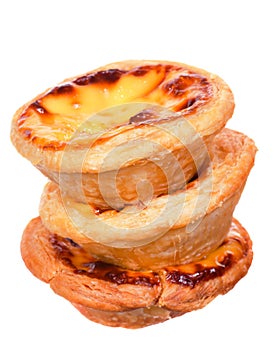 Egg tart Isolated