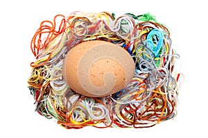 Egg and threads