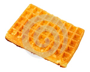 Egg Waffles Isolated On A White Background