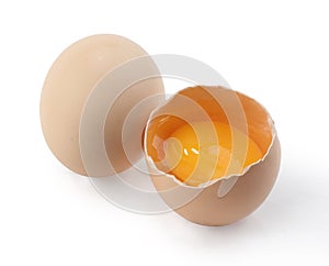 Egg with yolk photo