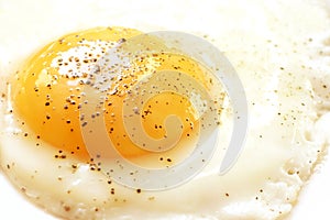 Egg yolk with black pepper