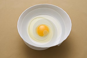 Egg yolk and egg white