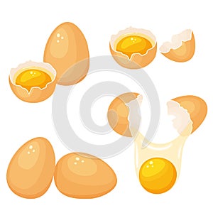 Egg yolks set.