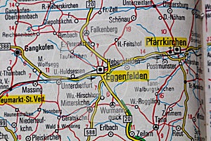 Eggenfelden, Germany, on a road m