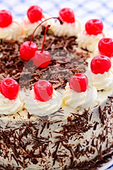 Eggless Blackforest cake