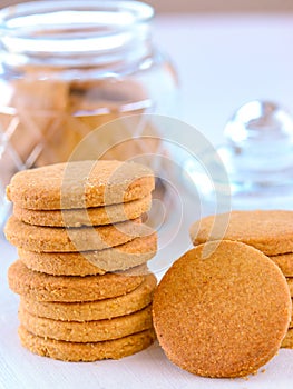 Eggless butter cookies or biscuits