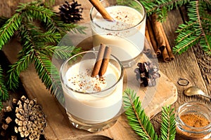 Eggnog with cinnamon