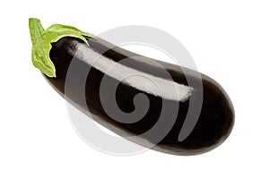Eggplant from above, also called aubergine or brinjal