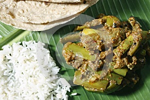 Eggplant/brinjal Podi Curry from India