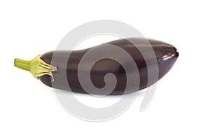 Eggplant close-up isolated on a white background