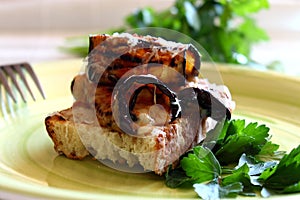 Eggplant involtini with cheese