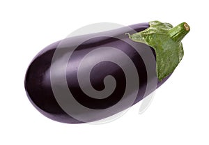 Eggplant Isolated with clipping path photo