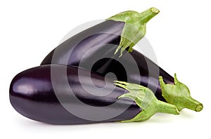 Eggplant isolated on white