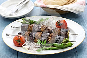 Eggplant kebab, patlican kebab, Turkish cuisine