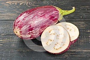 Eggplant with slices