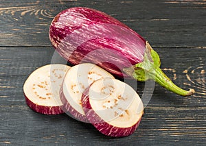 Eggplant with slices