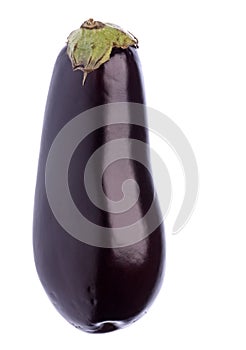 Eggplant on white