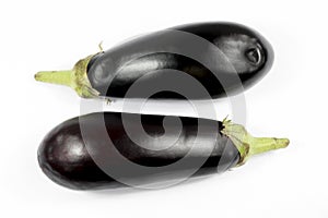 Eggplant on white