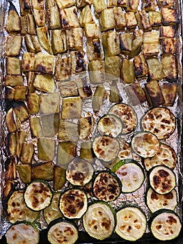 Eggplant and Zucchini Fresh From the Oven