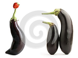 Eggplants show photo