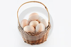 Eggs in a basket