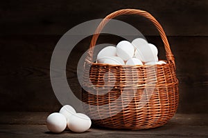 Eggs in basket