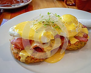 Eggs Benedict breakfast