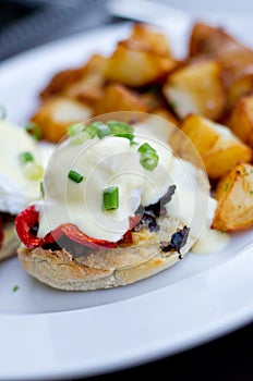 Eggs benedict breakfast