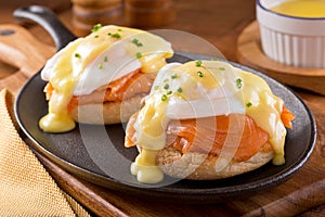 Eggs Benedict with Smoked Salmon photo