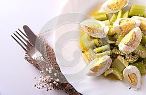 Eggs celery salad
