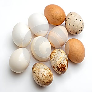Eggs Design on White Background