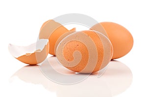 Eggs and Egg shell crack