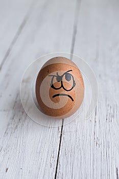 Eggs Faces, drawnigs on egg, Evil egg face photo