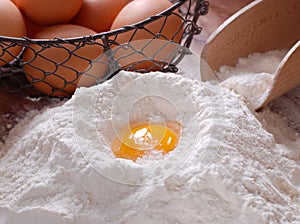 Eggs and flour