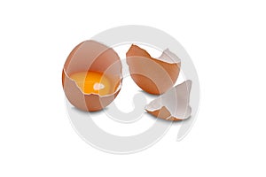 Eggs. Healthy food rich  calcium. Broken egg