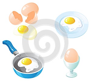 Eggs Icon Set