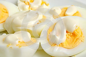 Eggs with mayonnaise.