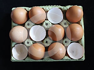 Eggs nutrition food shell hen clear yolk photo