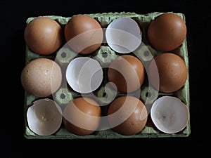 Eggs nutrition food shell hen clear yolk photo