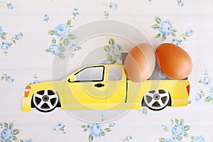 Eggs old vintage style