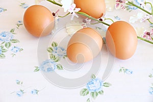 Eggs old vintage style