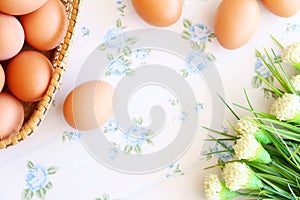 Eggs old vintage style