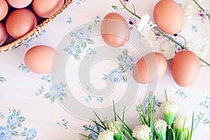 Eggs old vintage style