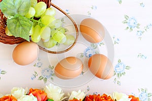 Eggs old vintage style