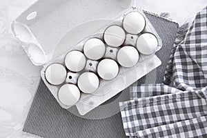 eggs pack white background table