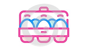 eggs package color icon animation