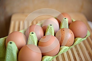 Eggs in packing