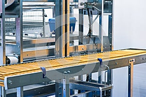 Eggs production line without eggs